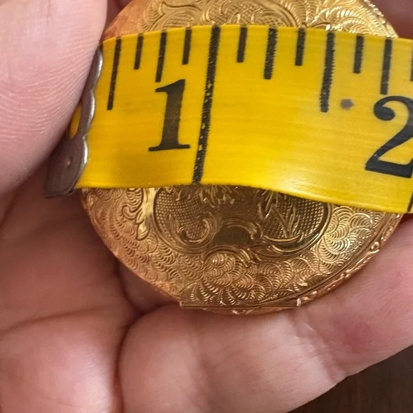 Vintage Timex Gold tone Pocket Watch - Picture 8 of 17